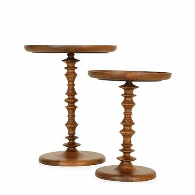 Autres tables - Parinaya - Table d'appoint en teck - ALANKARAM