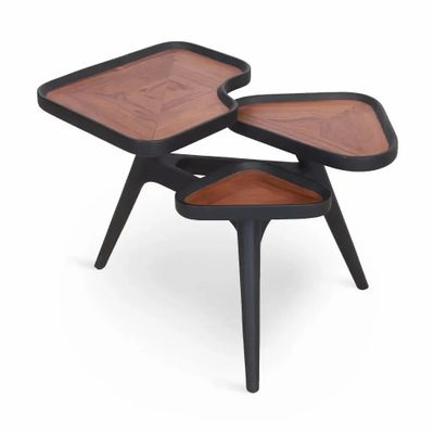 Autres tables - Patu - Table d'appoint avec teinture noire - ALANKARAM