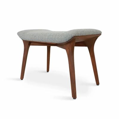 Bancs - Banc en teck Phalaka avec tissu vert - ALANKARAM