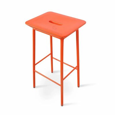 Chairs - Pluma Metal (SOLID PU) High / Bar Stool - ALANKARAM