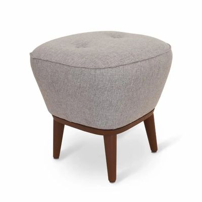Poufs - Pouf - Ottoman en bois massif - ALANKARAM