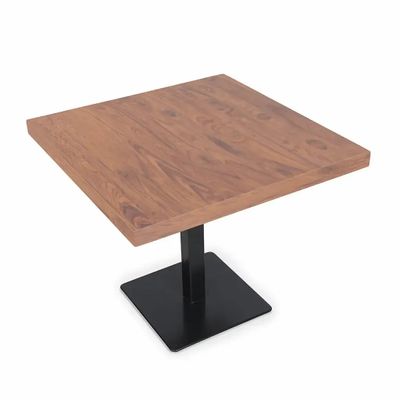 Autres tables - Pritka - Table de café en métal avec plateau en bois - ALANKARAM