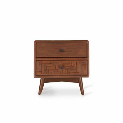 Night tables - Pustak Daraj - Teakwood Bedside Unit - ALANKARAM