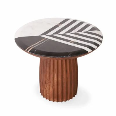 Autres tables - Silinda - Table d'appoint en teck - ALANKARAM