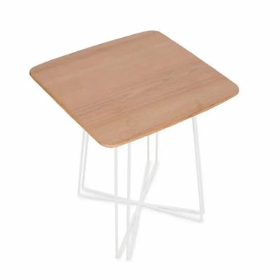 Other tables - Siriri - Metal Table with Soliwood Top - ALANKARAM