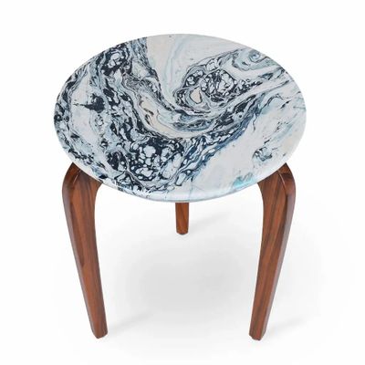 Other tables - Toha - Side Table with Artwork - ALANKARAM
