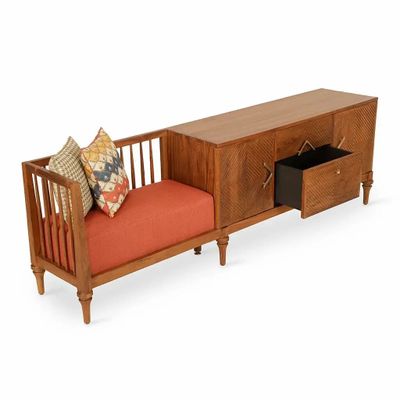 Wardrobe - Ubin Teakwood Storage Cabinet - ALANKARAM