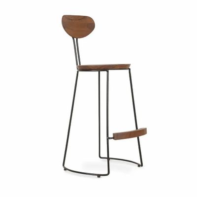 Chaises - Viboko - Chaise haute avec siège en bois - ALANKARAM