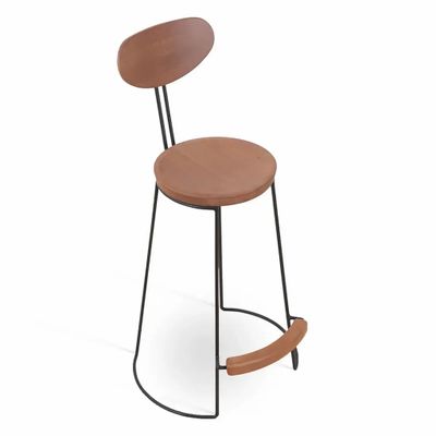 Chaises - Viboko - Chaise haute avec siège en bois - ALANKARAM