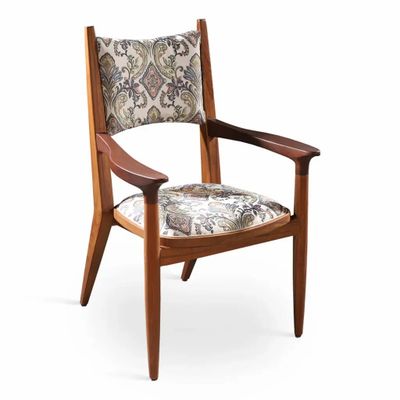 Chaises - Chaise de salle à manger en vinyle avec repose-mains - ALANKARAM