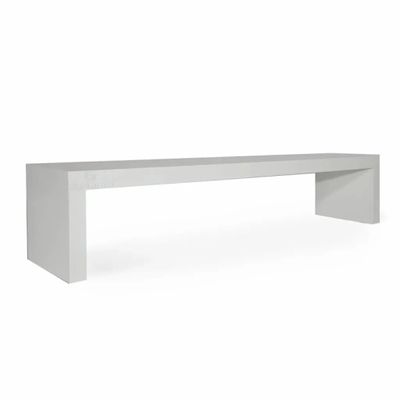 Benches - Xarak Solidwood Bench with White Color - ALANKARAM