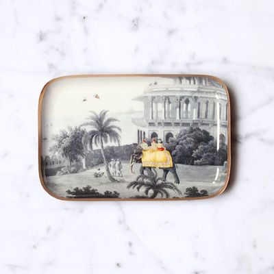 Trays - India enamelled tray - PARADISIO IMAGINARIUM