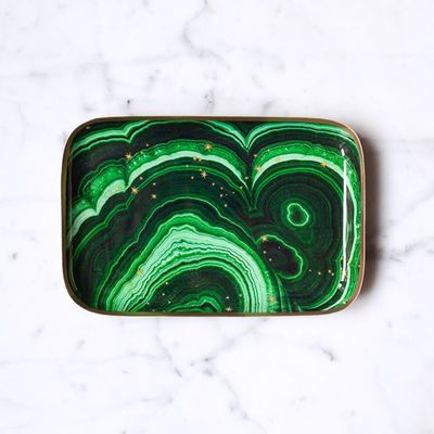 Plateaux - Plateau émaillé Malachite - PARADISIO IMAGINARIUM