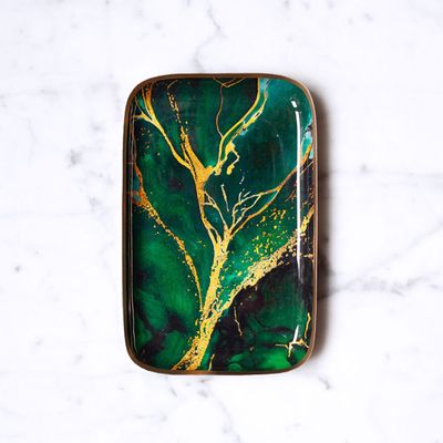 Trays - Amazon enamelled tray - PARADISIO IMAGINARIUM