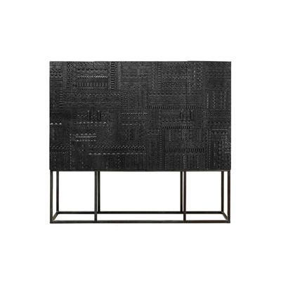 Sideboards - Mango wood display case and metal legs - GINER Y COLOMER