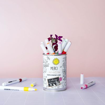 Gifts - Sowing kit\" Thank you master - To color\” Made in France - MAUVAISES GRAINES