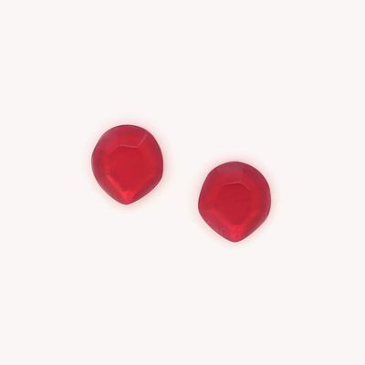 Bijoux - Boucles d'oreilles puces rubis - Izmir - NATURE BIJOUX