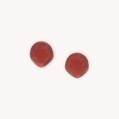 Bijoux - Boucles d'oreilles puces cornaline - Izmir - NATURE BIJOUX