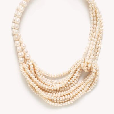 Bijoux - Collier plastron entrelacs de perles - Moonlight - NATURE BIJOUX