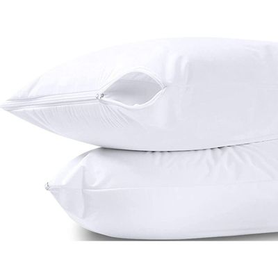 Linge de lit - Lot de 2 Protege Taies Flanelle 100% Coton 65 x 65 cm - COTON PUR