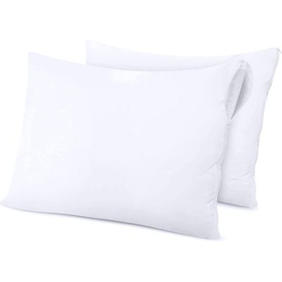 Linge de lit - Lot de 2 Protege Taies Flanelle 100% Coton 50 x 70 cm - COTON PUR