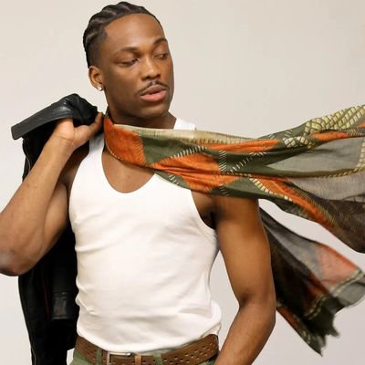 Scarves - PLACIDE orange cashmere and modal scarf - MONSIEUR CHARLI