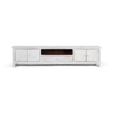 Meubles TV - Meuble TV en manguier blanc vieilli - GINER Y COLOMER