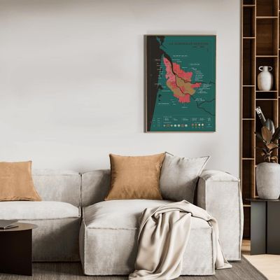Decorative objects - Wine scratch-map - Bordeaux - 1020 DÉGUSTATIONS