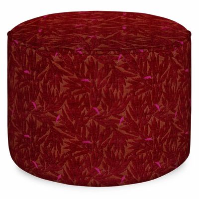 Poufs - Pouf Yoko Bordeaux & Épices - PALAIS SUSTAINABLE LUXURY