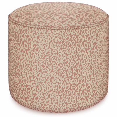 Ottomans - Pouf Maya Rose & Ecru - PALAIS SUSTAINABLE LUXURY