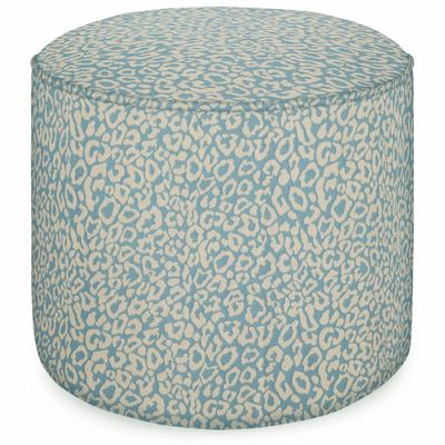 Ottomans - Pouf Maya Ice & Ecru - PALAIS SUSTAINABLE LUXURY