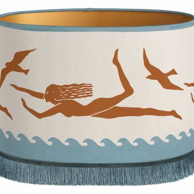 Blinds - Palais x Hôtel Magique Lampshade Thalassa Smokey Blue & Spice - PALAIS SUSTAINABLE LUXURY