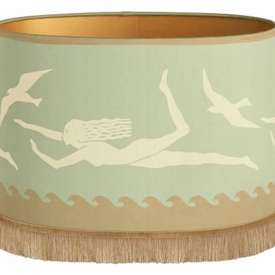 Blinds - Palais x Hôtel Magique Lampshade Thalassa Dusty Green & Sand - PALAIS SUSTAINABLE LUXURY