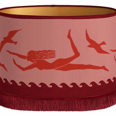 Blinds - Palais x Hôtel Magique Lampshade Thalassa Burgundy & Blush - PALAIS SUSTAINABLE LUXURY