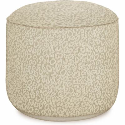 Outdoor decorative accessories - Outdoor pouf Maya Sand & Ecru - PALAIS SUSTAINABLE LUXURY