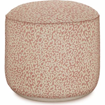 Outdoor decorative accessories - Outdoor pouf Maya Rose & Ecru - PALAIS SUSTAINABLE LUXURY