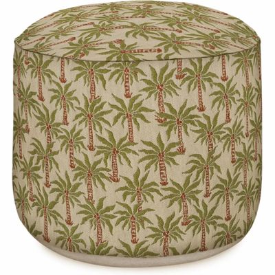 Outdoor decorative accessories - Outdoor pouf Laura Olive & Spice - PALAIS SUSTAINABLE LUXURY