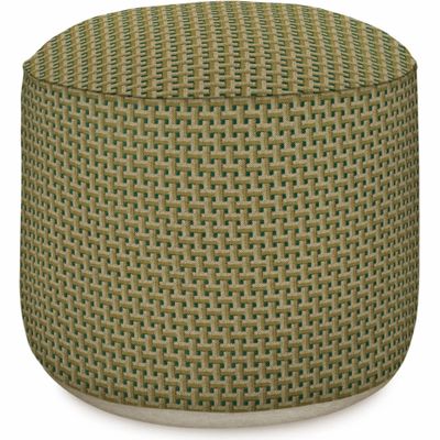 Outdoor decorative accessories - Outdoor Pouf Janis Moss & Olive - PALAIS SUSTAINABLE LUXURY