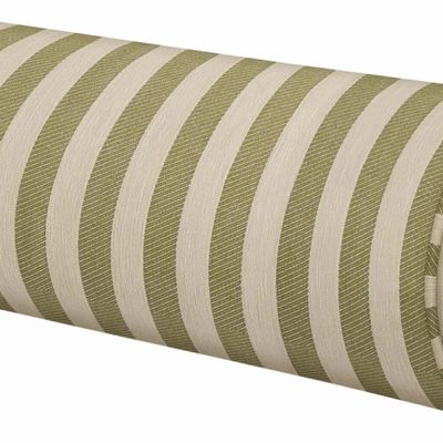 Garden textiles - Bolster Jackie Olive & Ecru - PALAIS SUSTAINABLE LUXURY