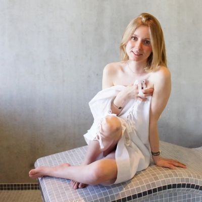 Serviettes de bain - FOUTA EN COTON BIOLOGIQUE - couleur BLANC - KARAWAN AUTHENTIC