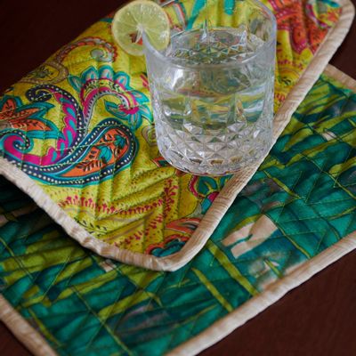 Dessous de plat - Des sets de table recyclés pour la décoration de la table à manger à l - I WAS A SARI
