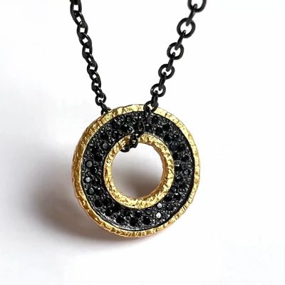 Jewelry - PENDANT NECKLACE WITH CHAIN 'NIGHT OF TIME' - ARKEOS COLLECTION - KARAWAN AUTHENTIC