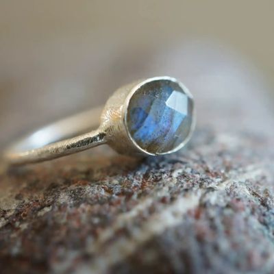 Bijoux - BAGUE "DROP" ARGENT 925 LABRADORITE - KARAWAN AUTHENTIC