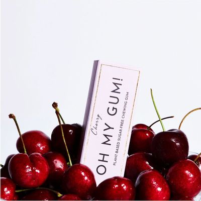 Candy - OH MY GUM ! Cherry chewing gum - 12 packets - OH MY GUM !