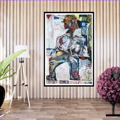 Paintings - Painting\" Sun red\” by Monsieur Jamin - GALERIE SEBBAN