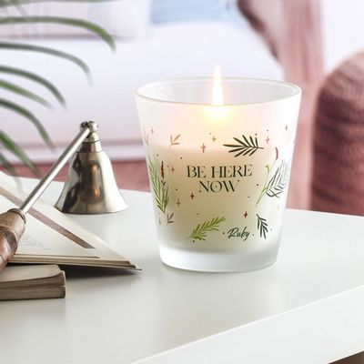 Candles - Energy of Nature Green - 130g Sandalwood Scented Candle - RUBY