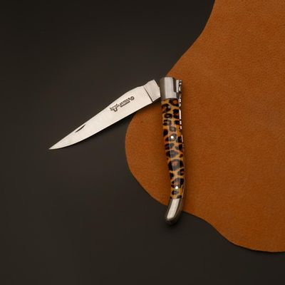 Couteaux - Couteau pliant Laguiole léopard - LAGUIOLE EN AUBRAC