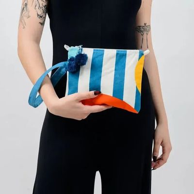 Bags and totes - Abstract Rhapsody Pouch Bag - KORES ACCESSORIES