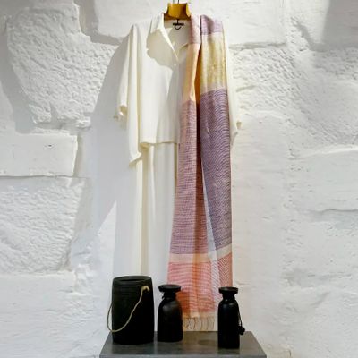 Foulards et écharpes - ETOLE EN SOIE "AZMAR" - KARAWAN AUTHENTIC