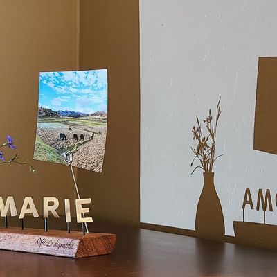 Gifts - Original digraph - optical illusion with two names - LE DIGRAPHE